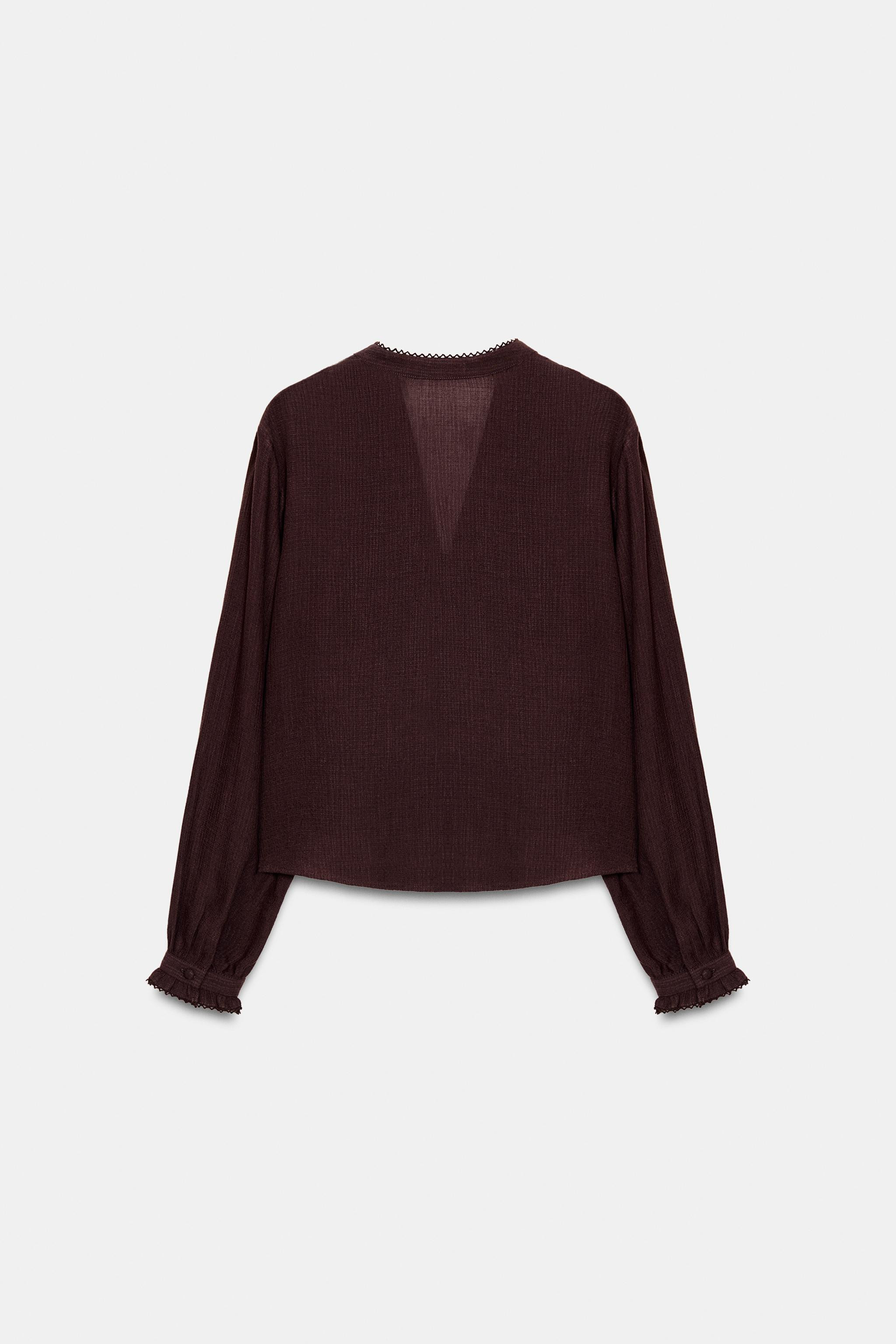 EMBROIDERED BLOUSE | Zara US