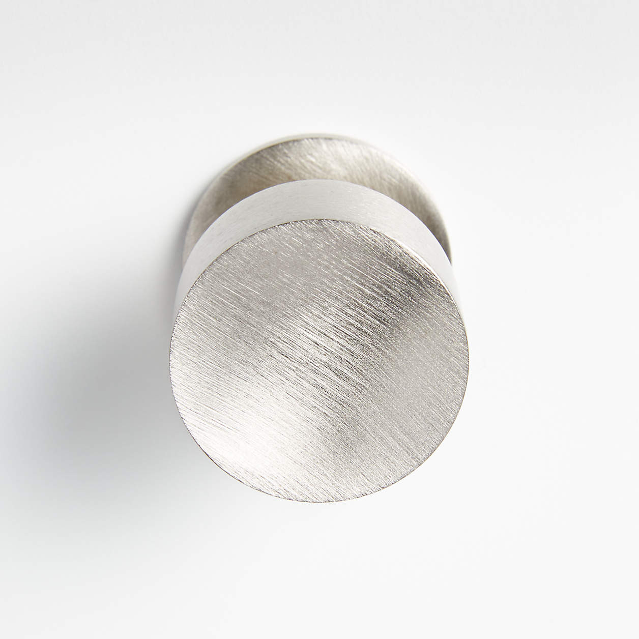 Oval Brushed Nickel Knob + Reviews | Crate & Barrel | Crate & Barrel