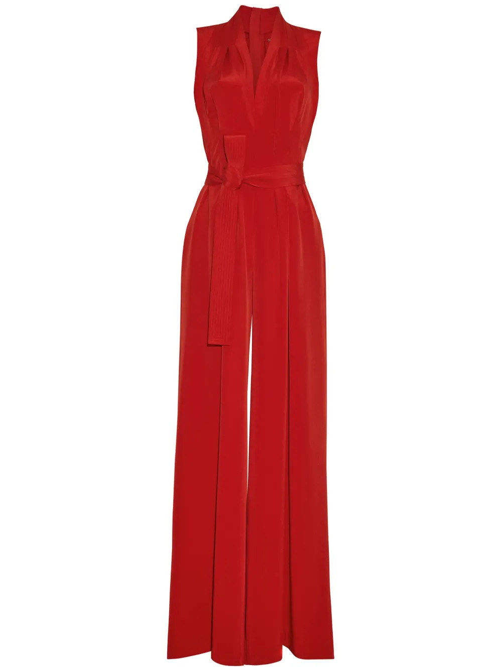 Adam Lippes Nansi silk jumpsuit - Red | Farfetch Global