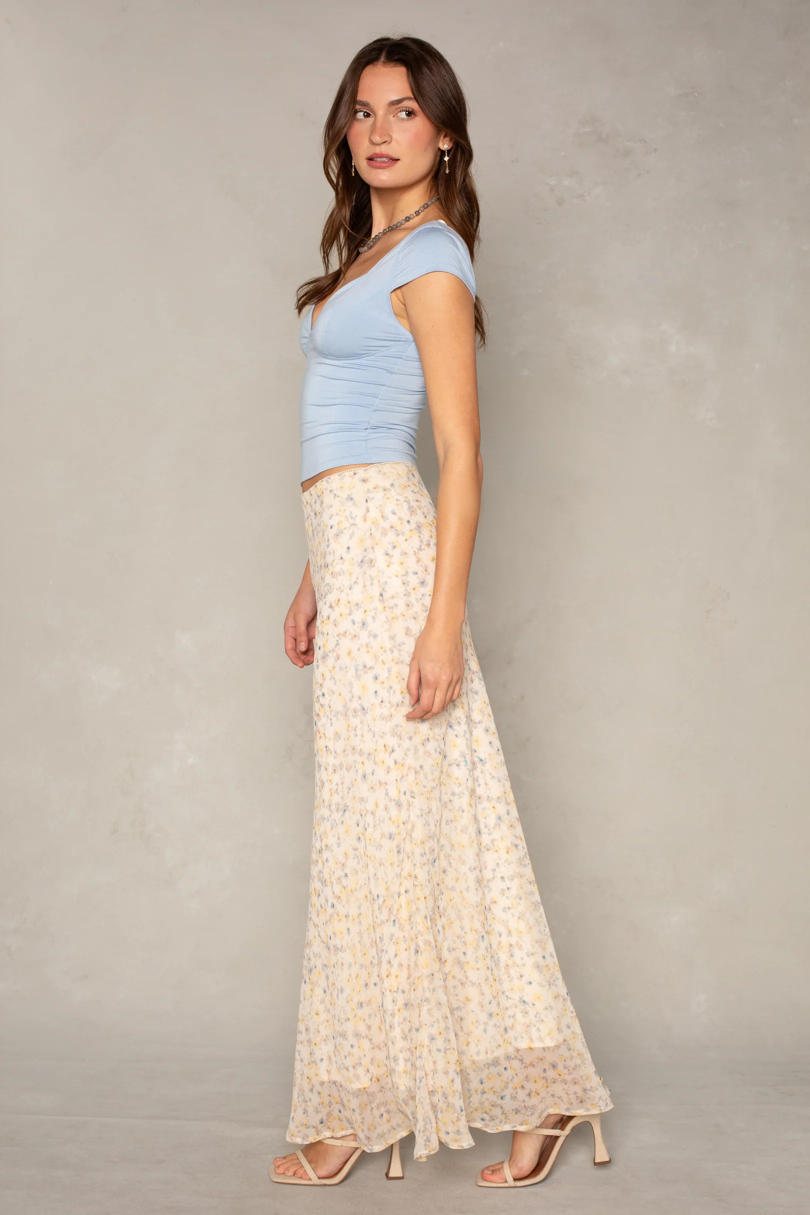 Mollie Floral Midi Skirt | South Moon Under