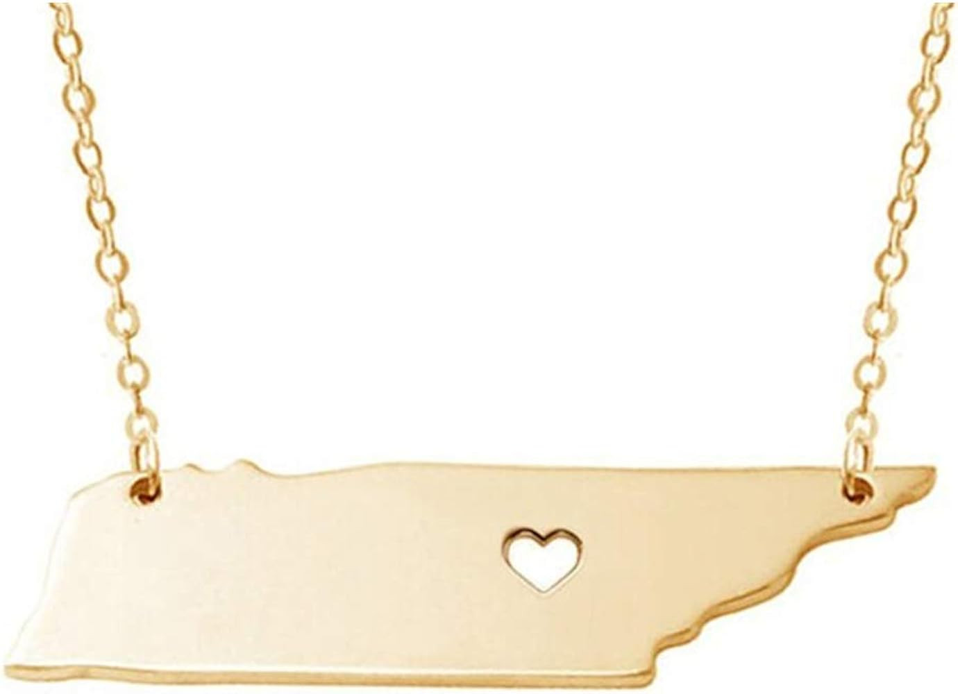 Art Attack Stainless Steel I Love Tennessee Vols Charm Necklace, The Volunteer State, America At ... | Amazon (US)