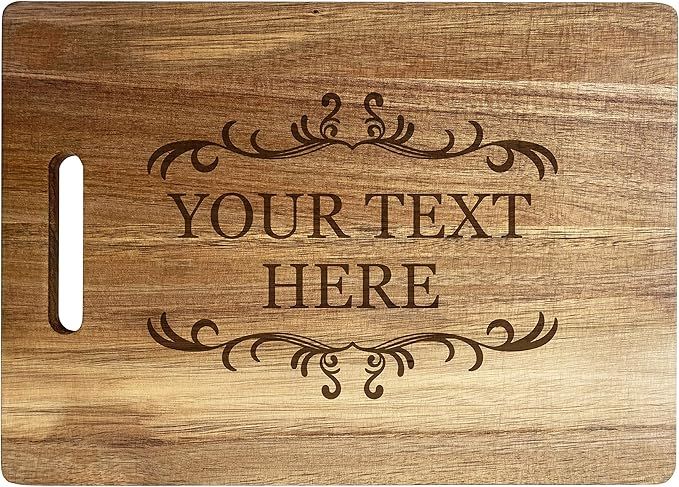 R and R Imports Custom Engraved Wooden Cutting Board Charcuterie Cheese Board Personalized with C... | Amazon (US)