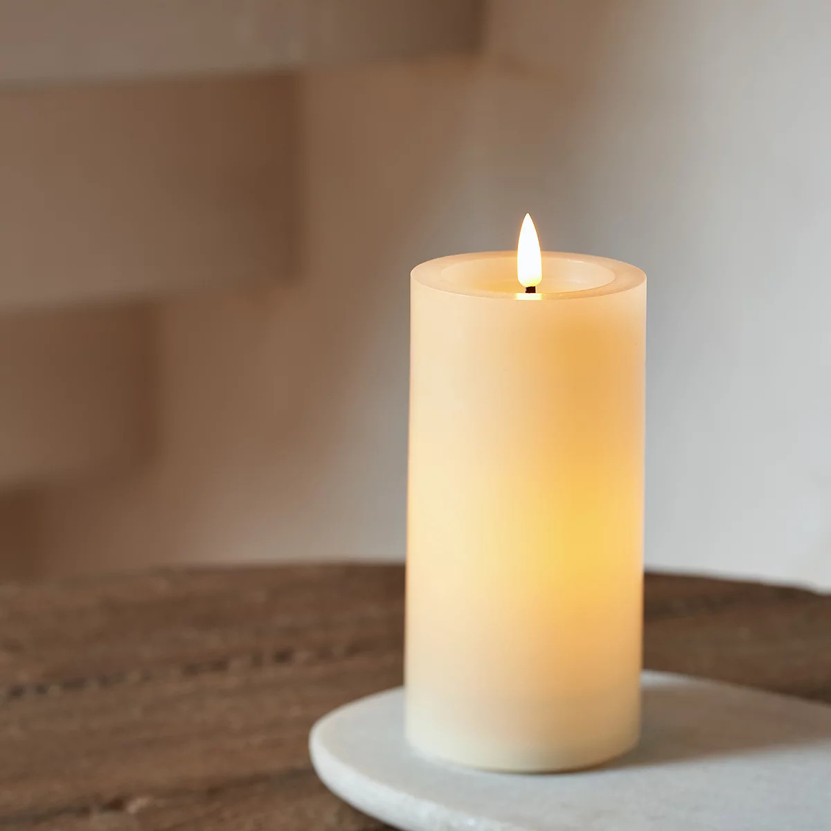 Glow LED Candle – Medium | The White Company UK & ROW