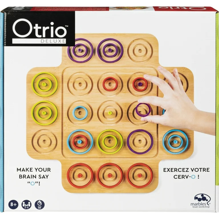 Otrio Wood Strategy-Based Board Game for Adults, Families and Kids Ages 8 & up | Walmart (US)