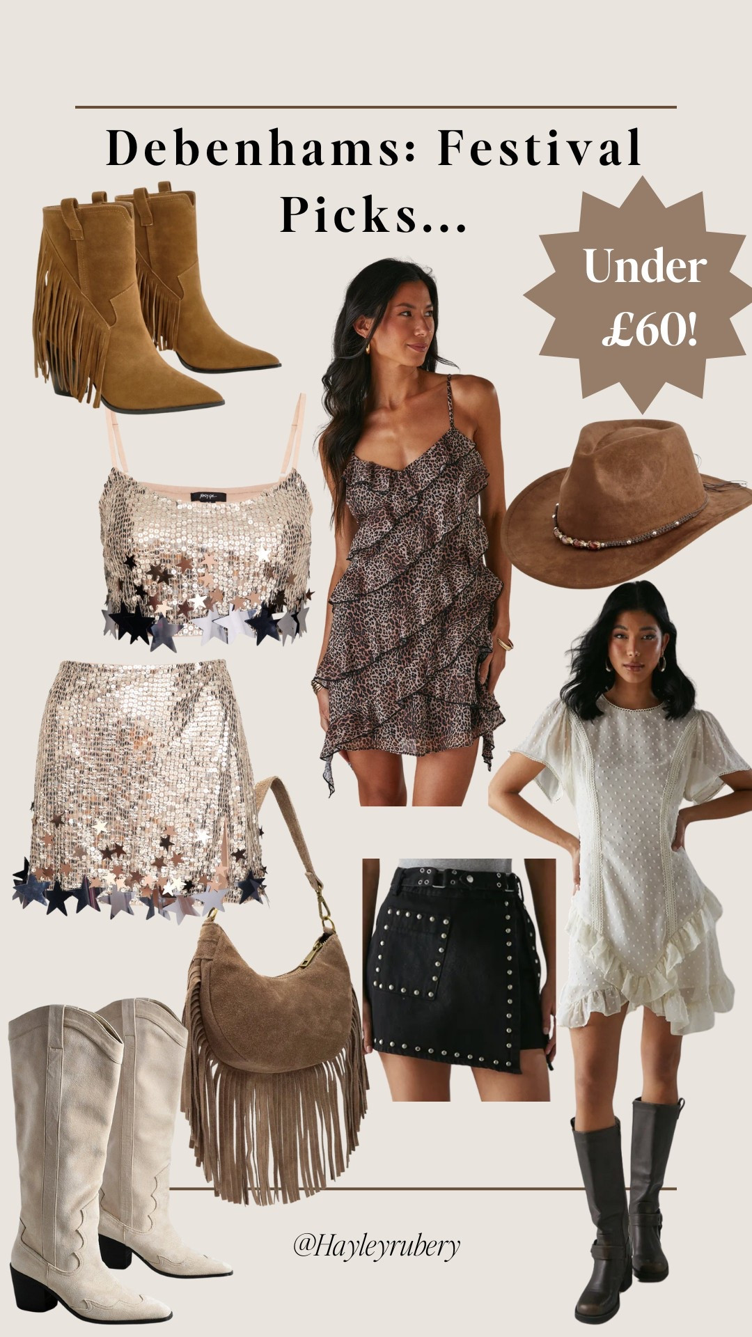 Debenhams festival picks under £60 🔥 #festival #cowgirl #country 

#LTKsummer #LTKuk #LTKspring