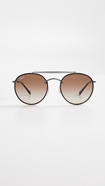 Blaze Rimless Round Aviators | Shopbop
