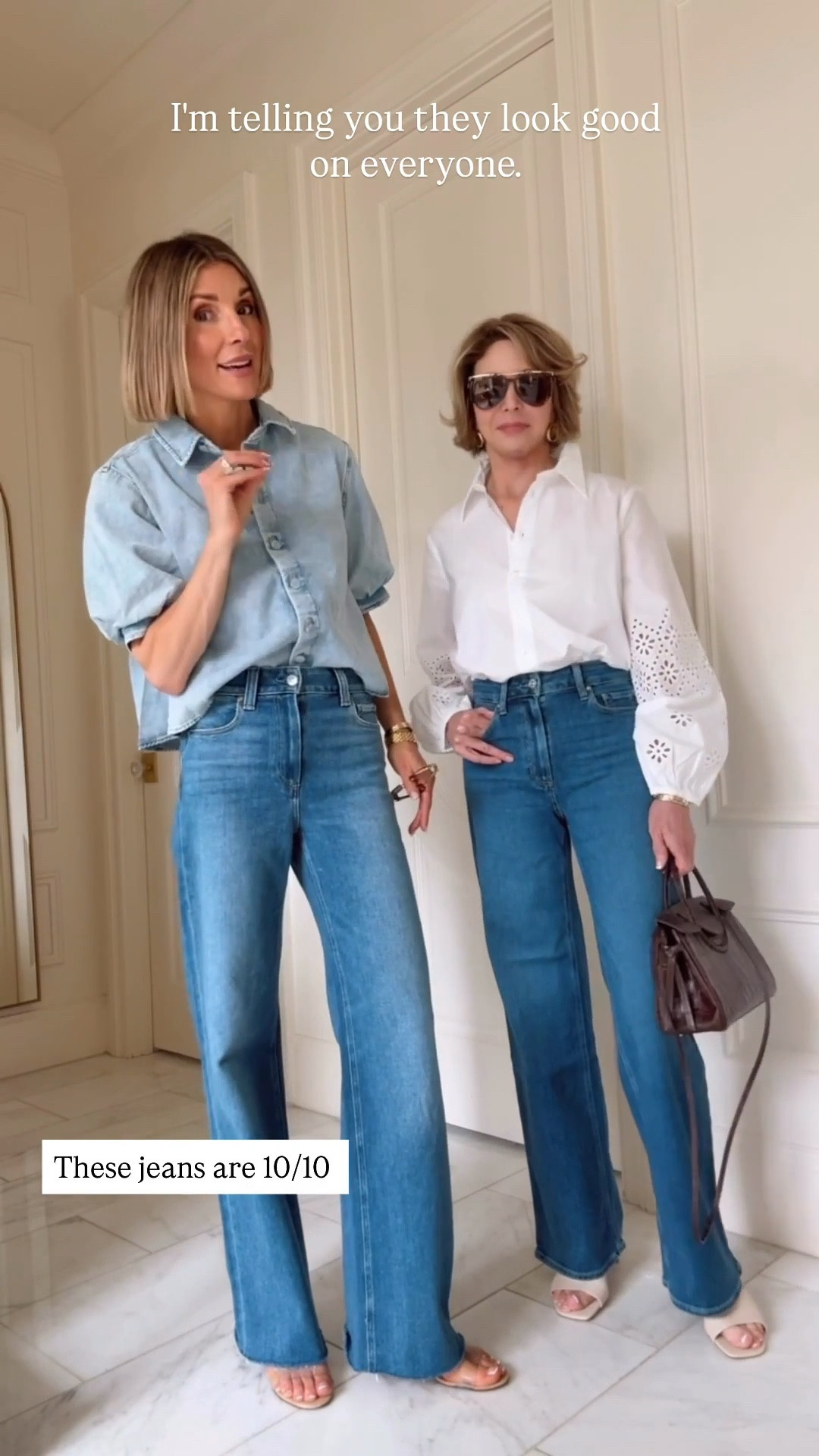 The jeans that are flattering on everyone in stock in both these gorgeous washes. I'm 5'7 and my mom is 5'4 for reference. We are wearing size 25.


#LTKootd #LTKMothersDay