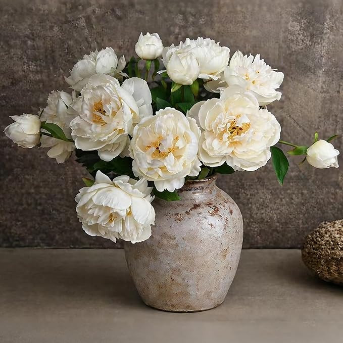 4 Pcs Silk Peonies Artificial Flowers Bulk Faux Peony Bouquet Fake Flower for Wedding Bridal Show... | Amazon (US)