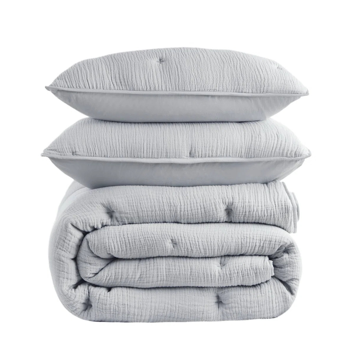 Breeze Cotton Gauze  Embroidered Quilt Set | Wayfair North America