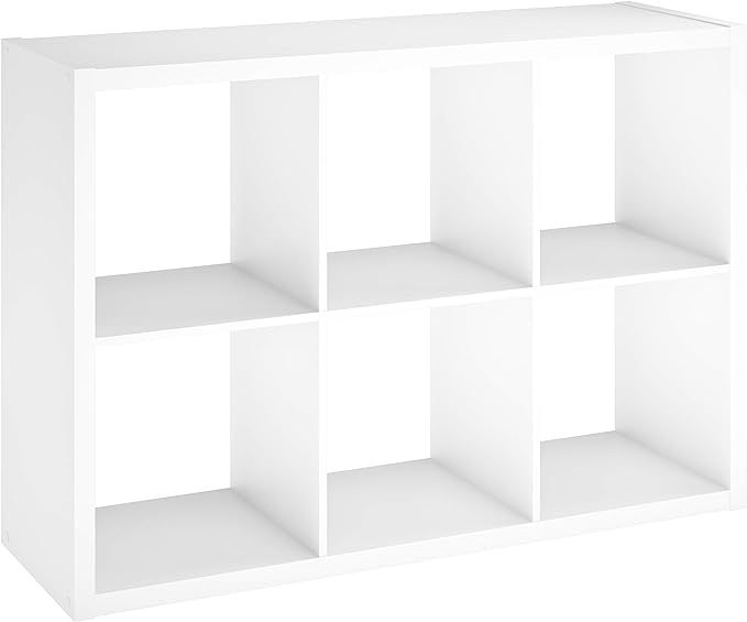 ClosetMaid 6 Cube Storage Shelf Organizer Bookshelf with Open Back, Vertical or Horizontal, Easy ... | Amazon (US)