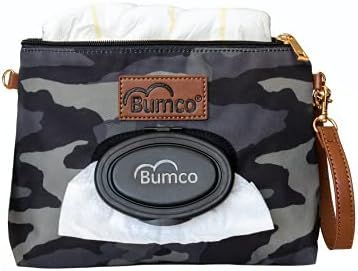 Baby Bumco Diaper Clutch Bag - Water Resistant; Lightweight; Refillable Wipes Dispenser; Portable Ch | Amazon (US)