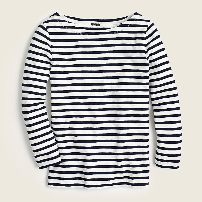 Striped boatneck T-shirt | J. Crew US