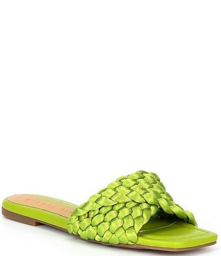 Gianni Bini Kapri Woven Twisted Band Square Toe Sandals | Dillard's | Dillard's