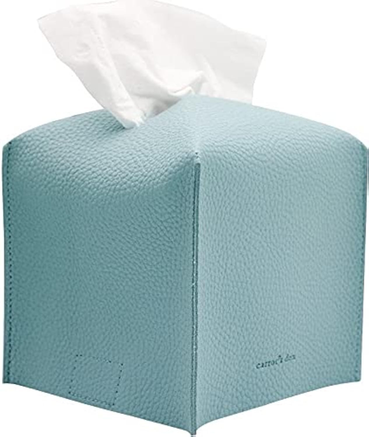 Tissue Box Cover Holder, Square with Bottom Belt by Carrot's Den - PU Leather Decorative Organize... | Amazon (US)