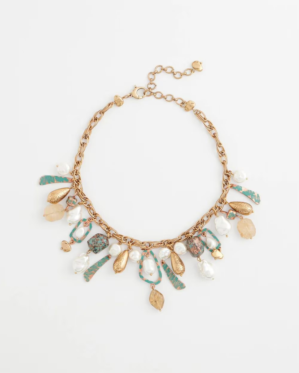 Copper Charm Bib Necklace | Chico's