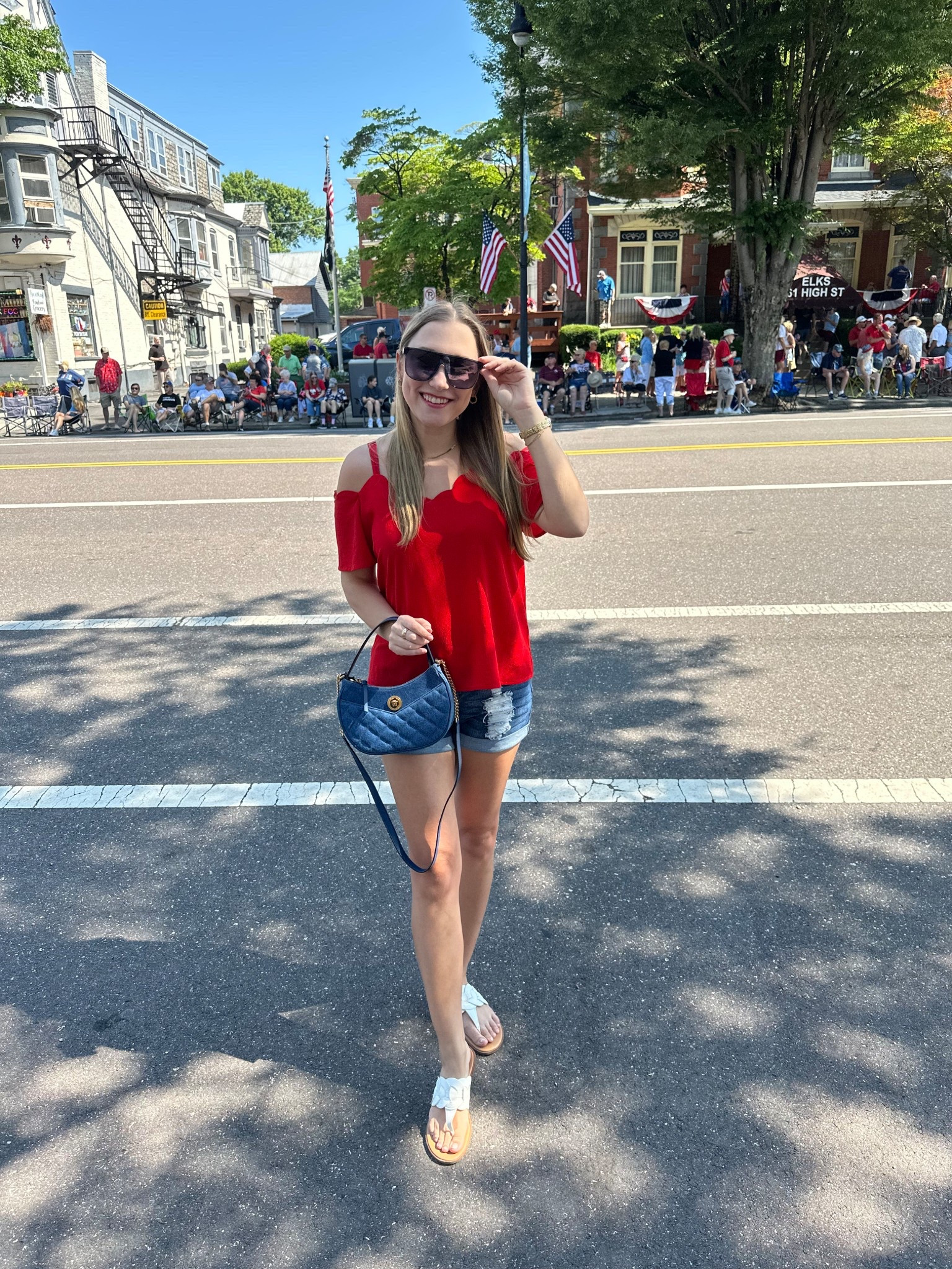 Red, white & denim done right 💋 this bag pulls it all together

#LTKSaleAlert #LTKItBag #LTKSeasonal