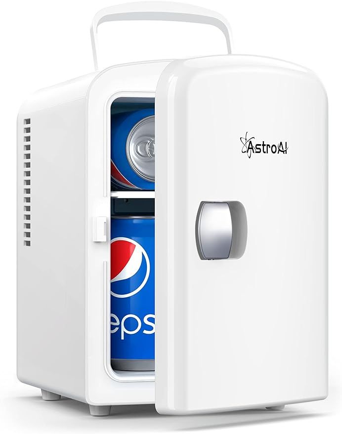 AstroAI Mini Fridge, 4 Liter/6 Can AC/DC Portable Thermoelectric Cooler and Warmer Refrigerators ... | Amazon (US)
