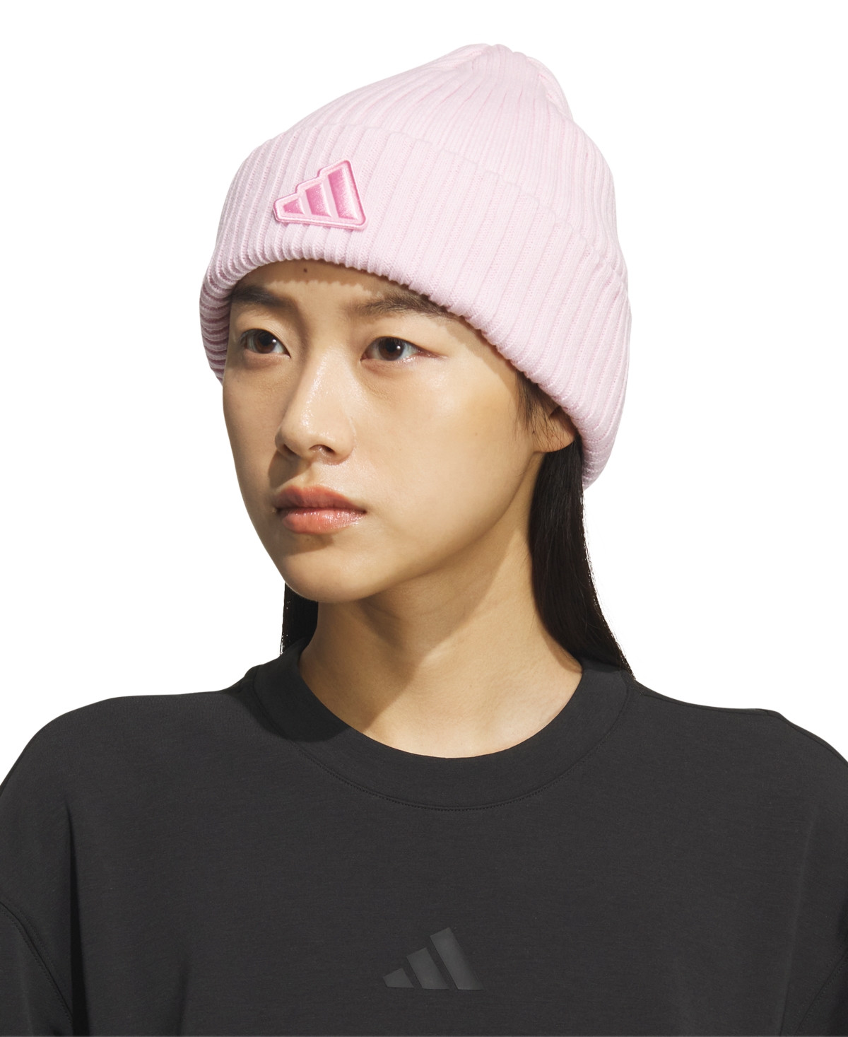 adidas Women's Altitude 2 Fold Beanie - Clear Pink | Macy's