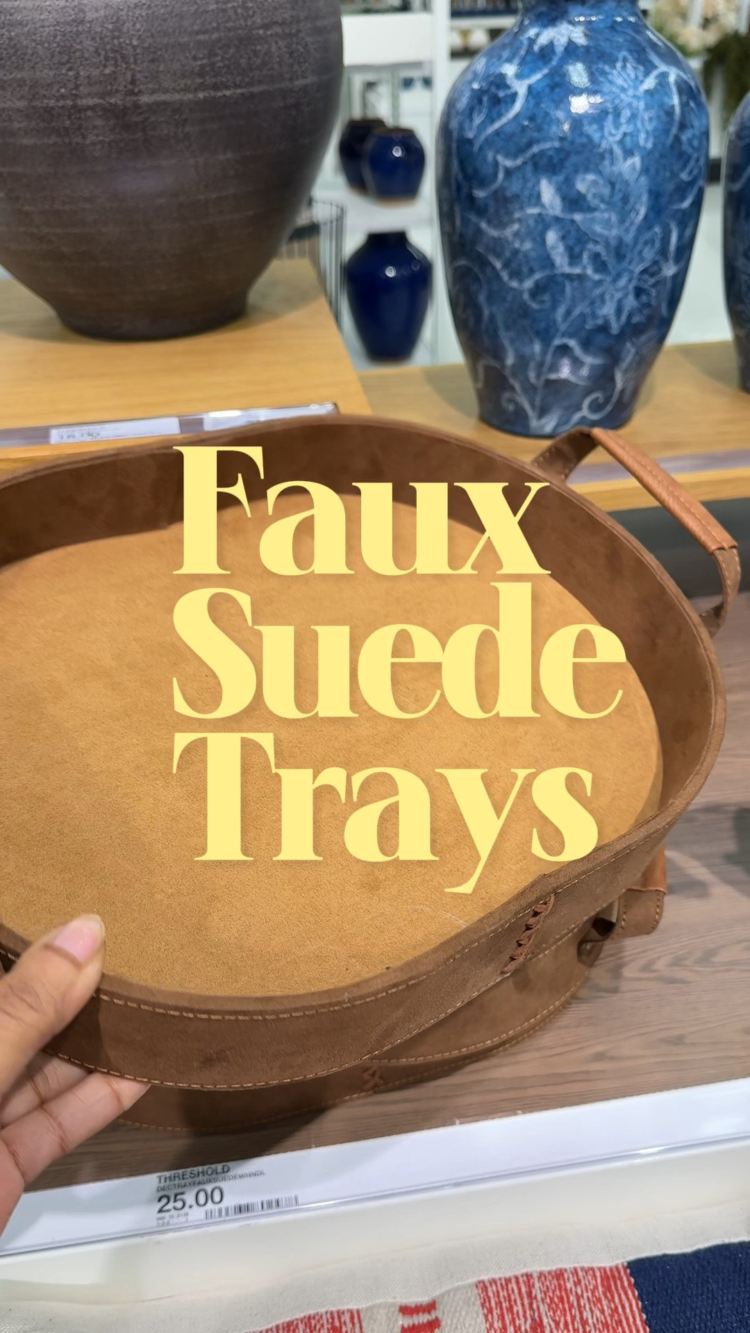 New faux suede trays!!

#LTKHome