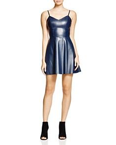 Bonded Contrast Lace Pleated Dress | Bloomingdale's (US)