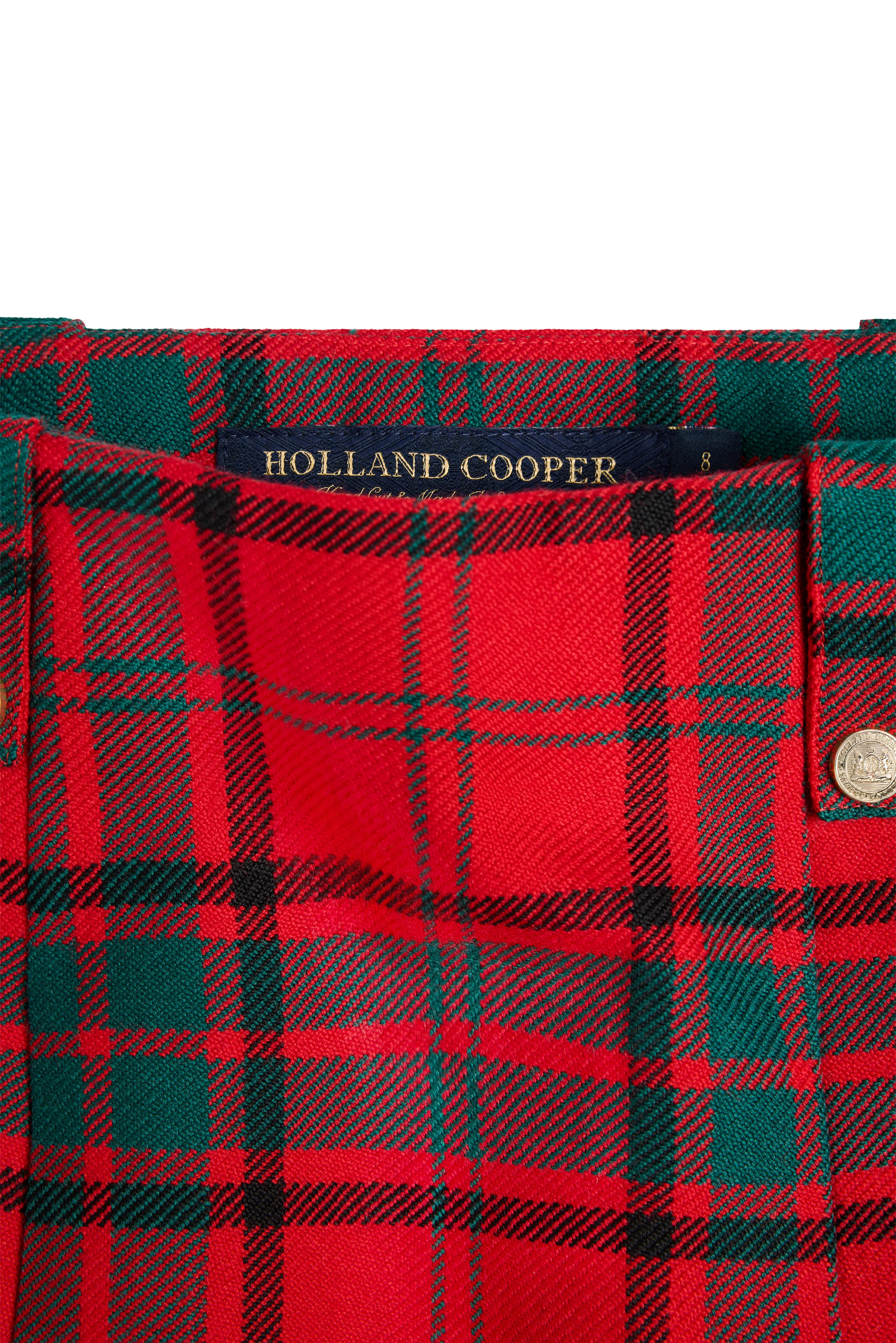 Belgravia Mini Skirt (Red Tartan) | Holland Cooper