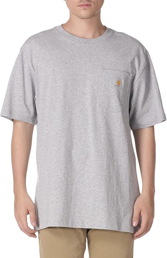 Carhartt Men's Loose Fit Heavyweight Short-Sleeve Pocket T-Shirt | Amazon (US)