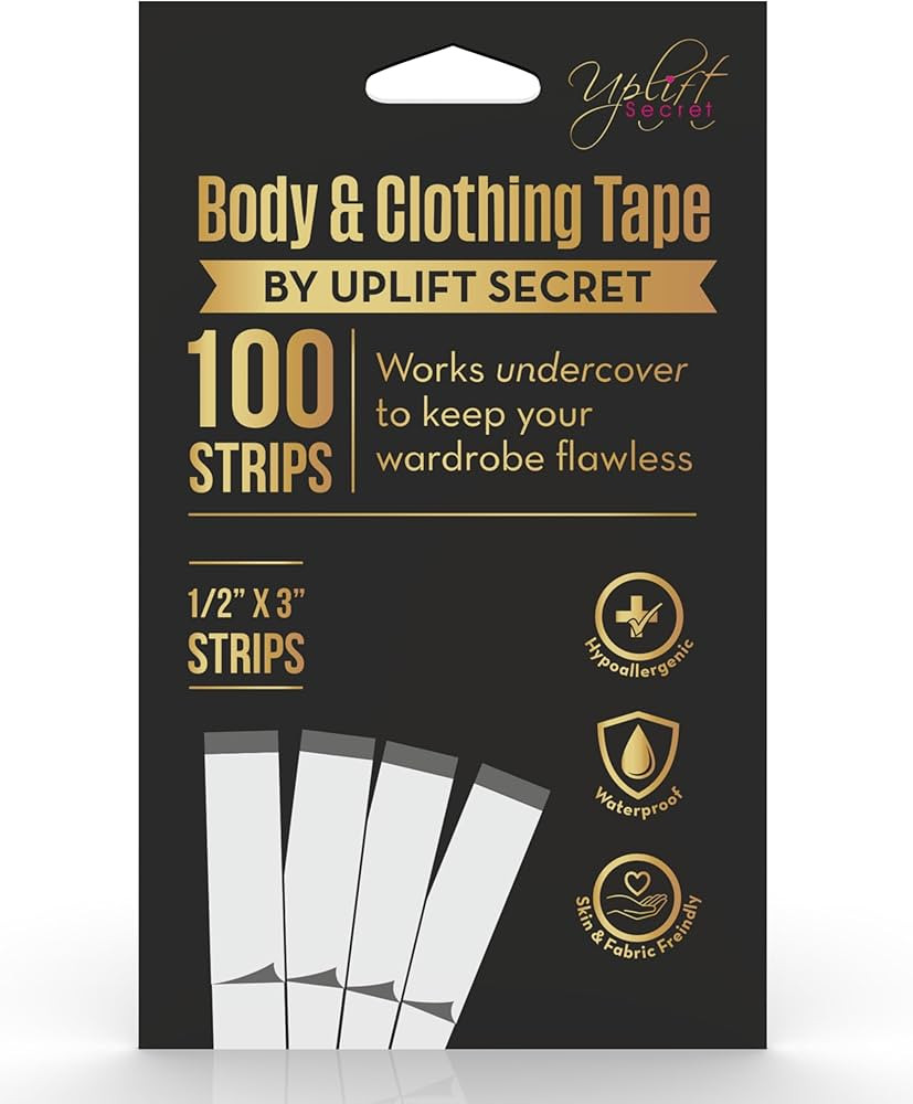 Uplift Secret Fashion Clothing Tape Double Sided - Clear Tape for Clothes, Body, and All Skin Sha... | Amazon (US)