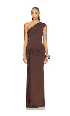 NBD Rani Gown in Chocolate Brown from Revolve.com | Revolve Clothing (Global)