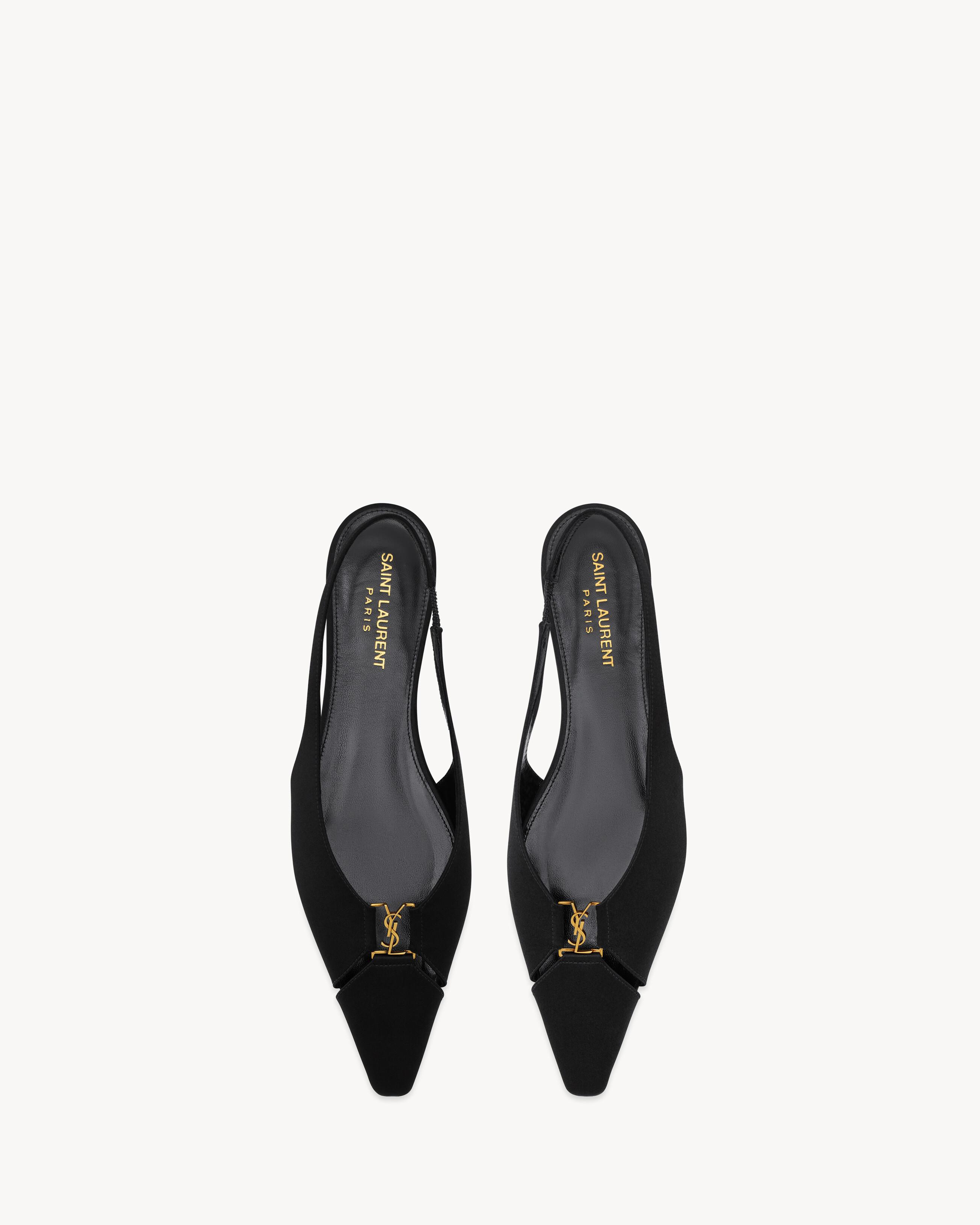 BABYLONE slingback flats in satin crepe | Saint Laurent Inc. (Global)