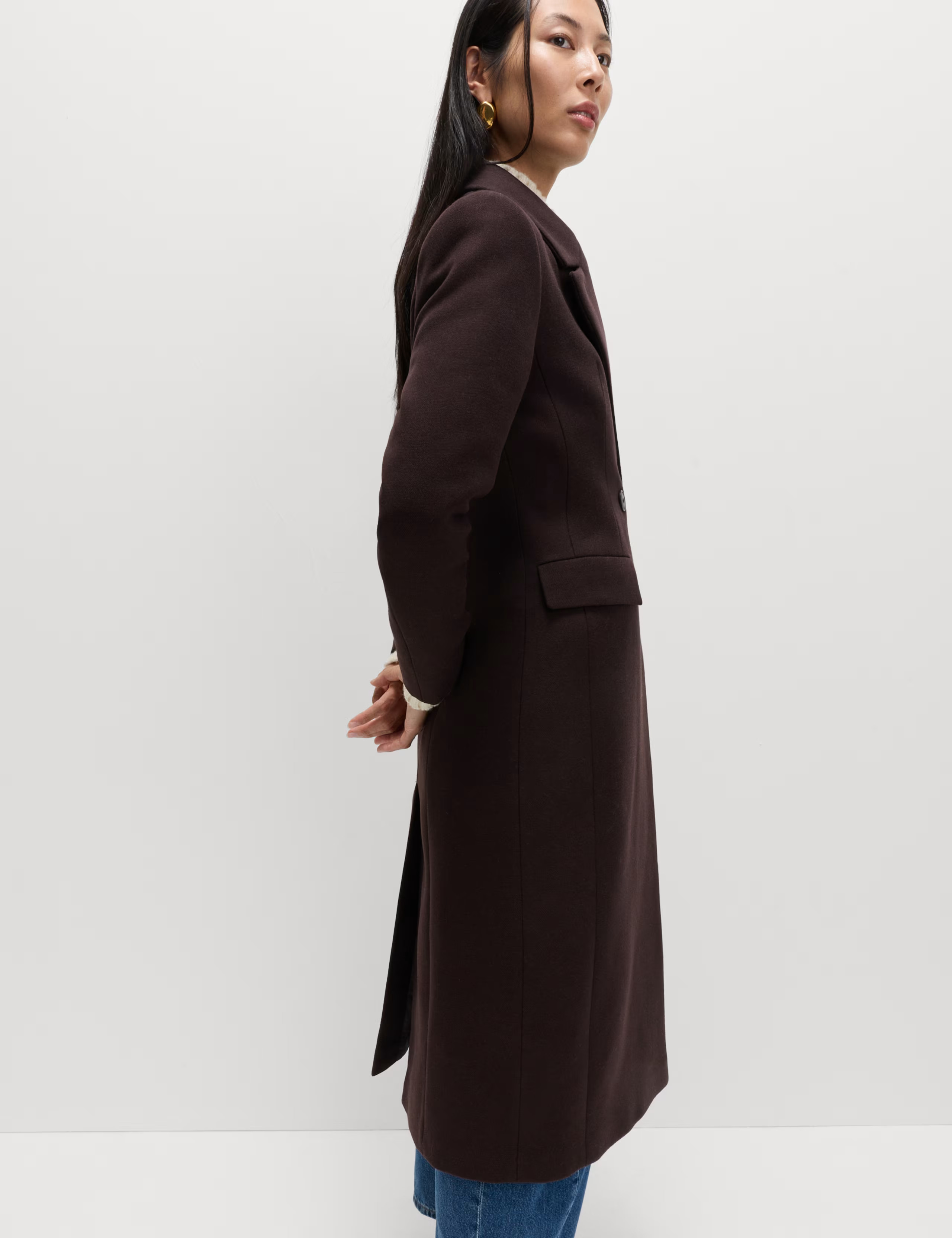 Waisted Double Breasted Longline Tailored Coat | Marks & Spencer (UK)