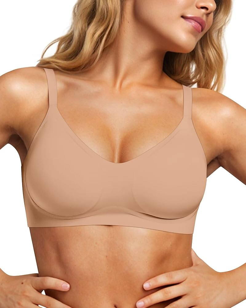 Vertvie Women Seamless Wireless Jelly Bra Comfortable Bralette | Amazon (US)