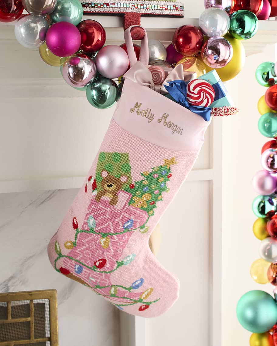 Bauble Stockings x Sainty Nelsen "The Molly Morgan" Christmas Stocking | Neiman Marcus