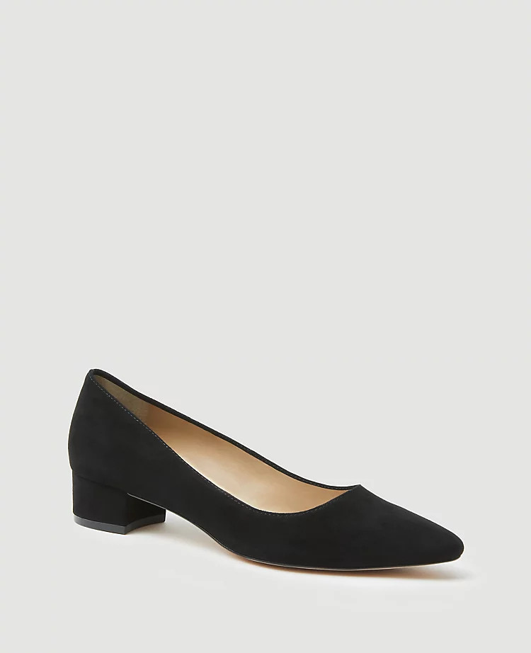 Suede Block Heel Pumps | Ann Taylor | Ann Taylor (US)