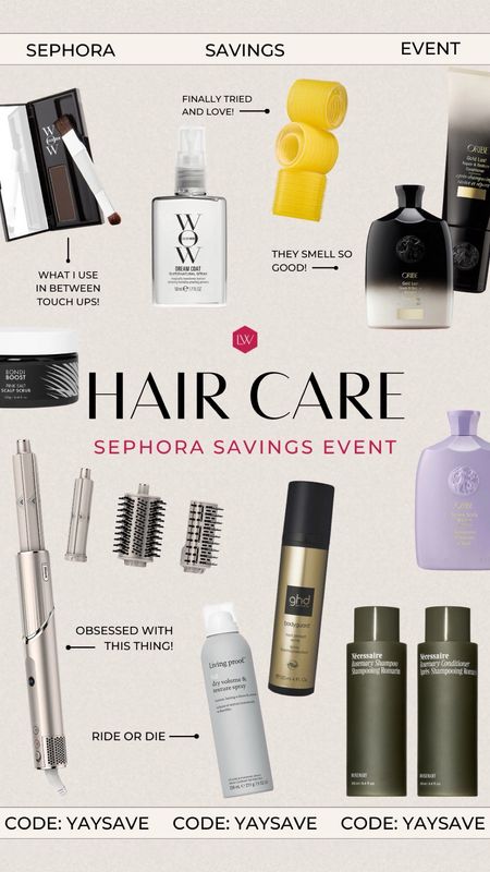 Sephora sale has opened to everyone today! Here are my hair care faves! 
Use code: YAYSAVE





Sephora, sale, hair care, beauty 

#LTKxSephora #LTKover40 #LTKbeauty