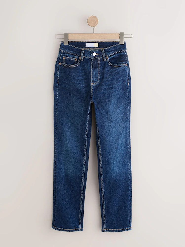 Dark Blue Slim Mid Rise Stretch Jeans | Next US
