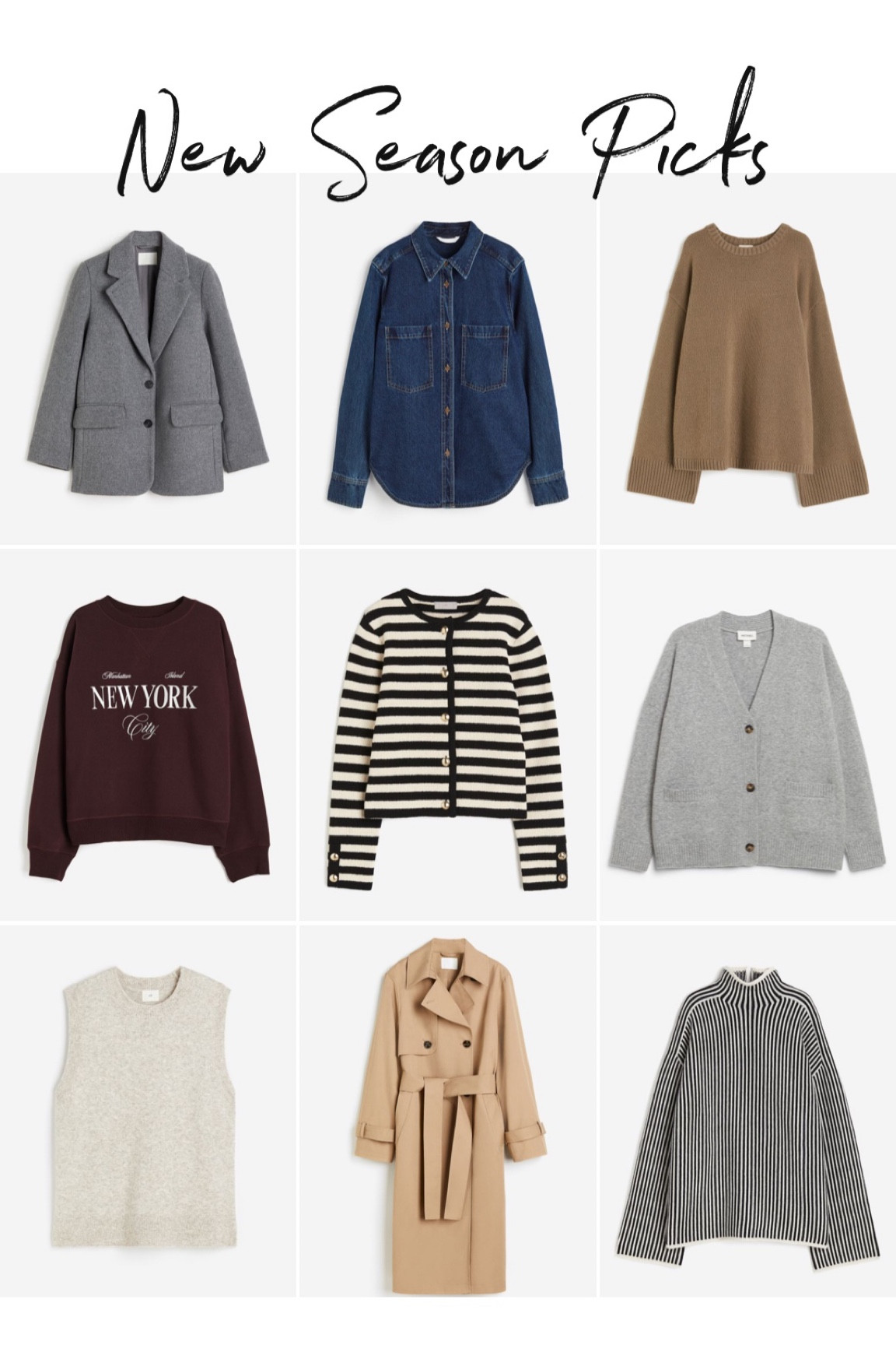 New season top picks 


#LTKstyletip #LTKeurope #LTKSeasonal