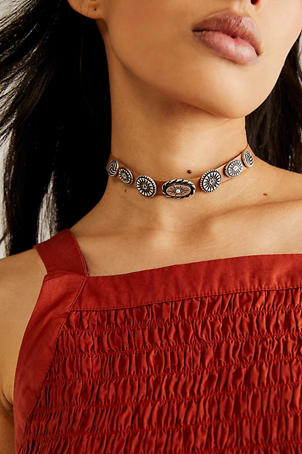 Salt Lake Choker by Free People, Silver Tan, One Size | Free People (Global - UK&FR Excluded)