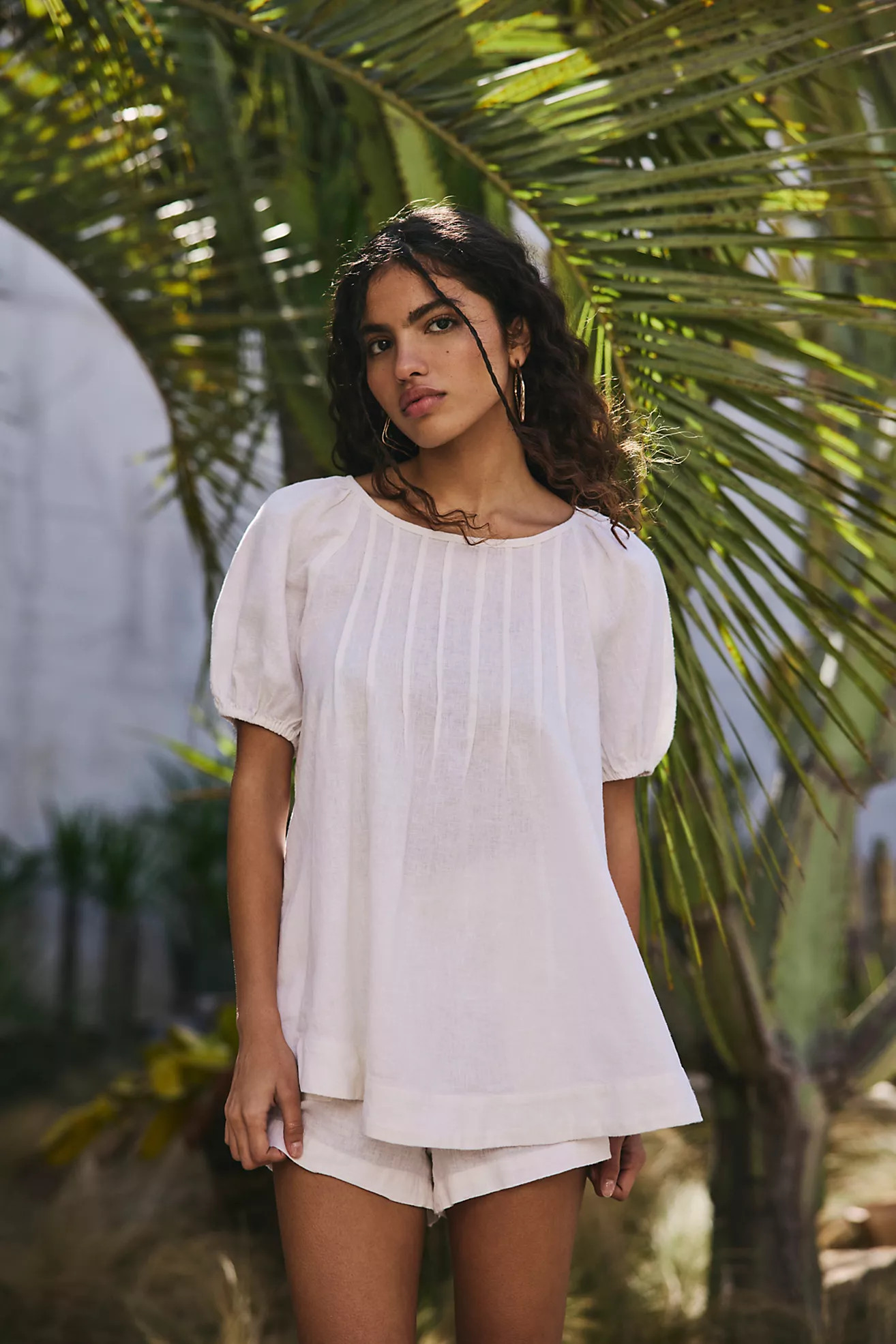 Sunny Somewhere Cotton-Linen Set | Free People (Global - UK&FR Excluded)