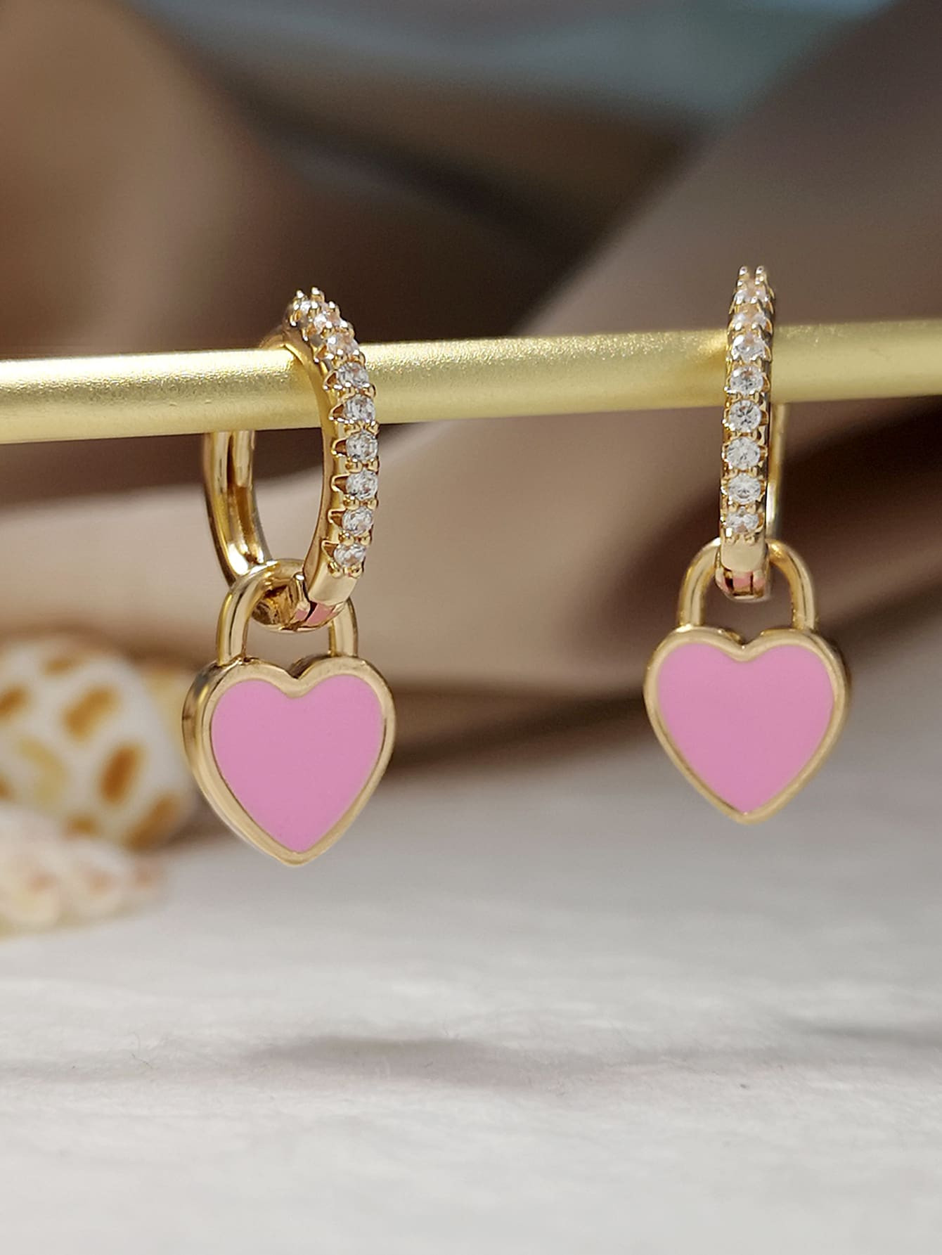 Heart Design Drop Earrings | SHEIN