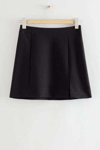 Minirock in A-Linie - Schwarz - Ladies | H&M AT | H&M (DE, AT, CH, NL, FI)