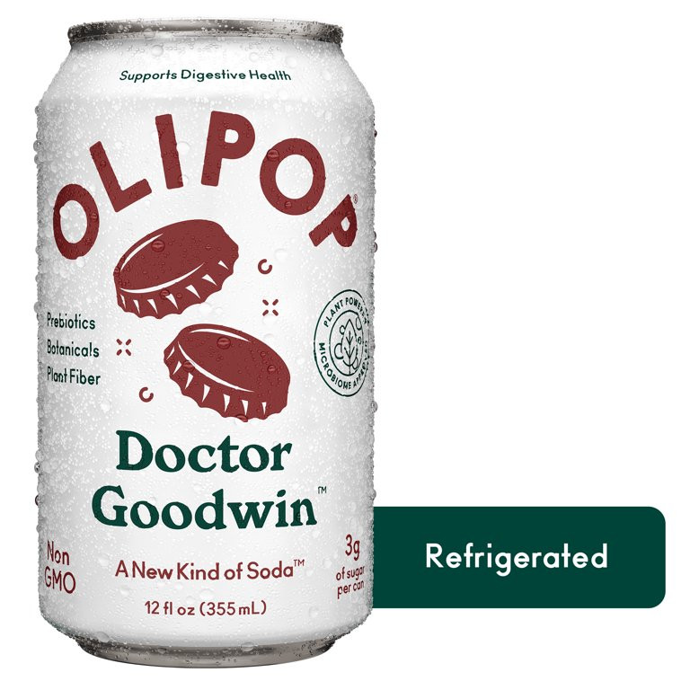 OLIPOP Prebiotic Soda, Doctor Goodwin, 12 fl oz, Refrigerated | Walmart (US)