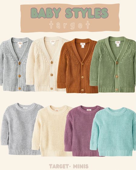 The cutest baby cardigans and sweaters at Target 

Target style, Target finds, newborn, fall baby styles 

#LTKbaby #LTKFind