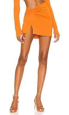 h:ours Akira Mini Skirt in Orange from Revolve.com | Revolve Clothing (Global)