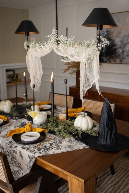 Setting up for Halloween night with @walmart! So many great finds that can be both spooky and chic, shop some of my favorites here, #walmart #walmartpartner #walmartplus 

#LTKHalloween #LTKhome #LTKSeasonal