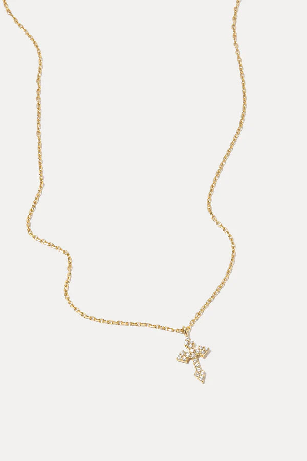 Diamond Cross Necklace | Miranda Frye Inc.