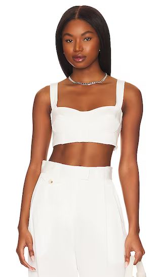 Sara Corded Bustier in Coconut | Revolve Clothing (Global)
