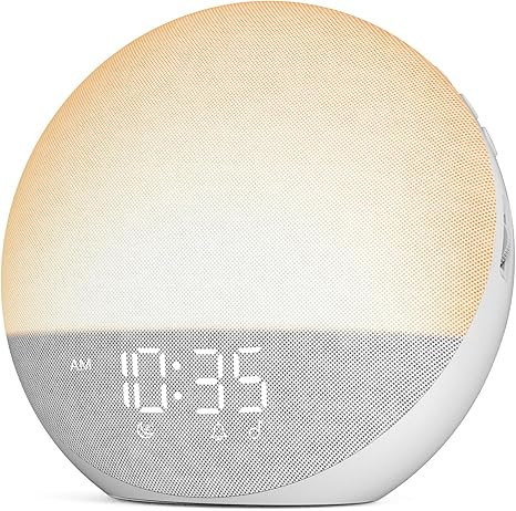 Sunrise Alarm Clock White Noise Machine: Natural Wake Up Light - Dimmable Clock with Bluetooth Sp... | Amazon (US)