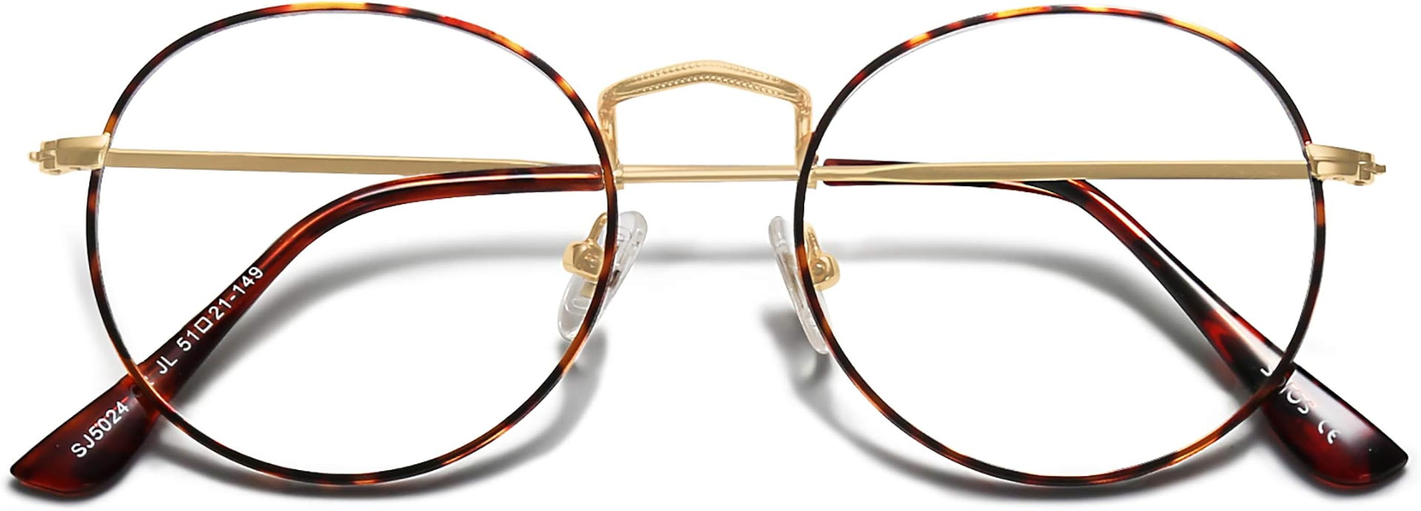 SOJOS Blue Light Blocking Computer Glasses Round Eyewear Anti Blue Light Lens SJ5024 | Amazon (US)