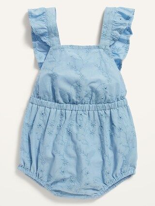 Sleeveless Eyelet Bubble One-Piece for Baby | Old Navy (US)