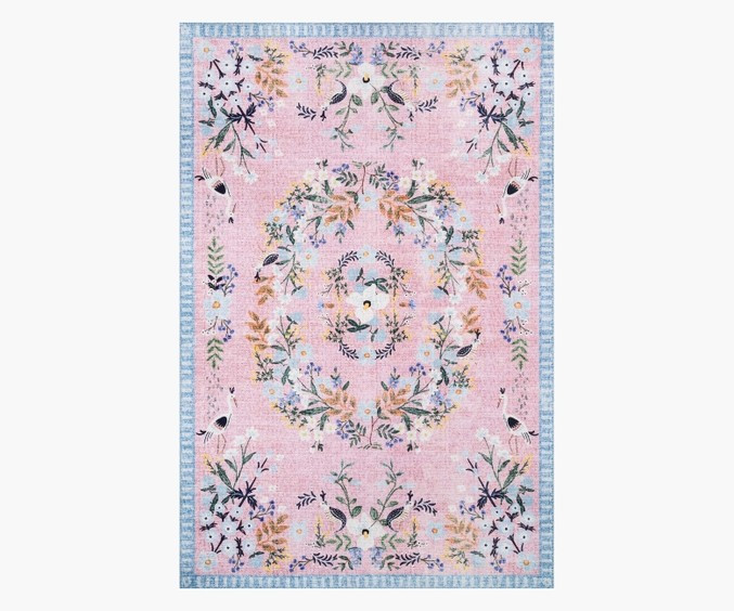 Luxembourg Rose Printed Rug | Rifle Paper Co.